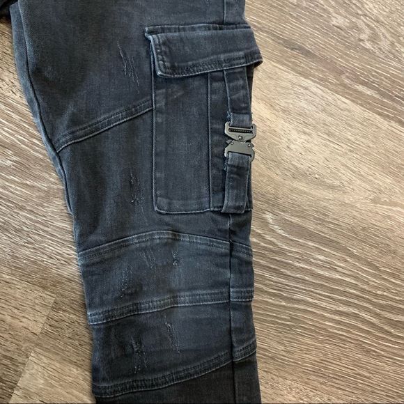 THRT Men’s Distressed Black Skinny Jeans 32Wx31L - Picture 8 of 11